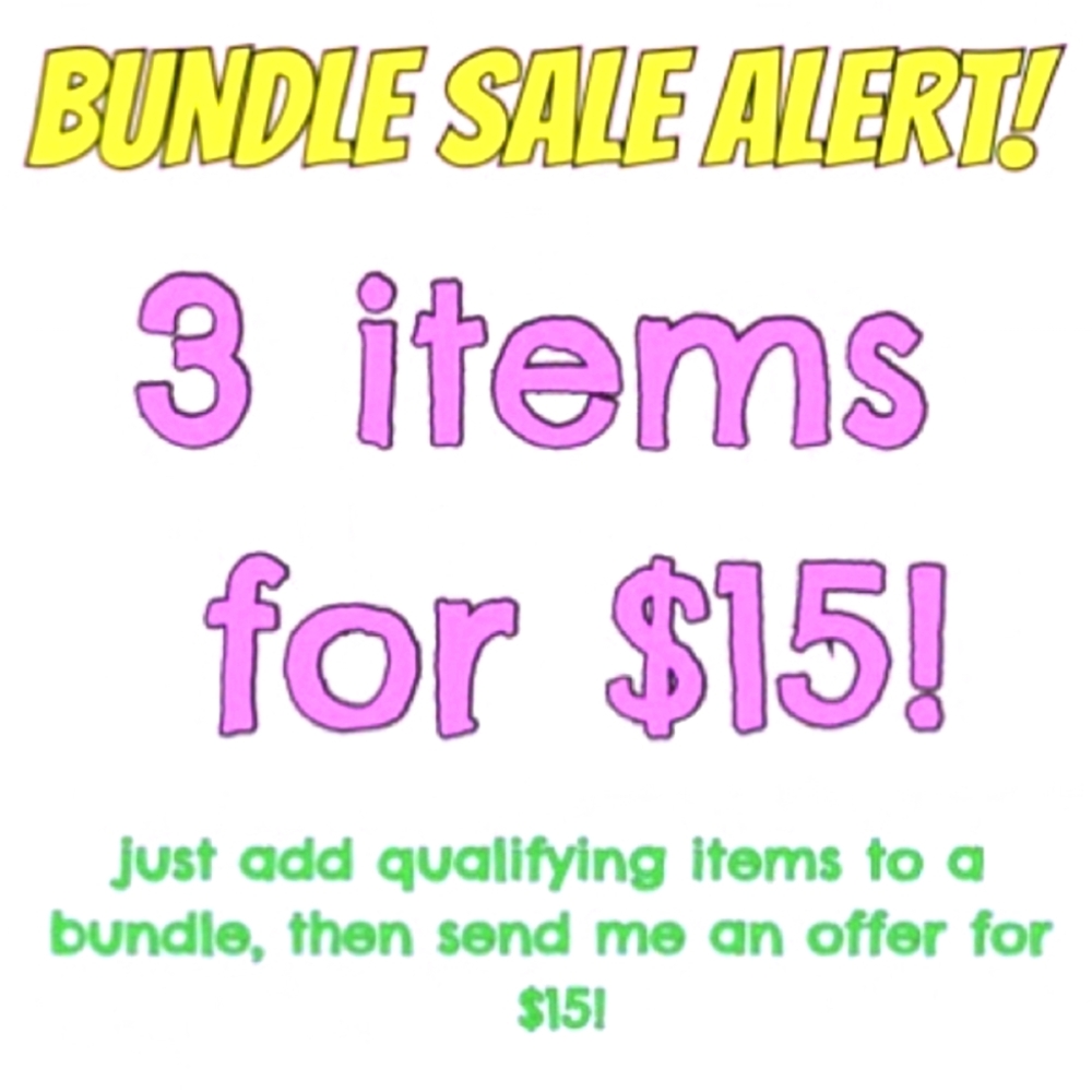 Bundle Sale Alert: 3 💜 Items for $15